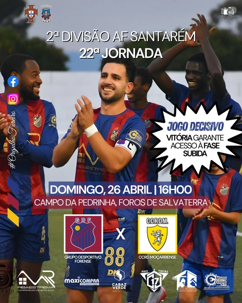 Jogo 2ª Divisão AF Santarém - 22ª Jornada - JOGO DECISIVO