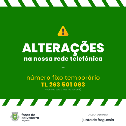 Alterações na nossa rede telefónica